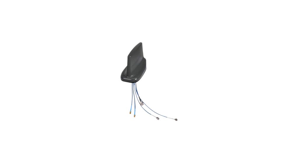 Dachantenne für Fahrzeuge, 7 dBi, RP-SMA male / SMA female / TNC-Stecker, 208mm, Verschraubung