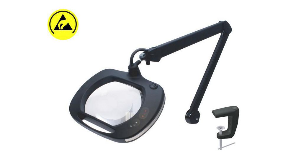 Magnifying LED Lamp, ESD Safe 2.25x, Glass