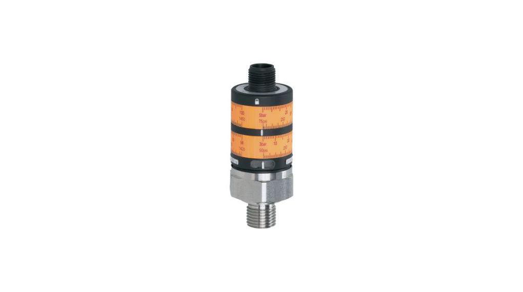 ifm electronic Pressure Sensor, 0bar Min, 400bar Max, PNP Output, Relative Reading
