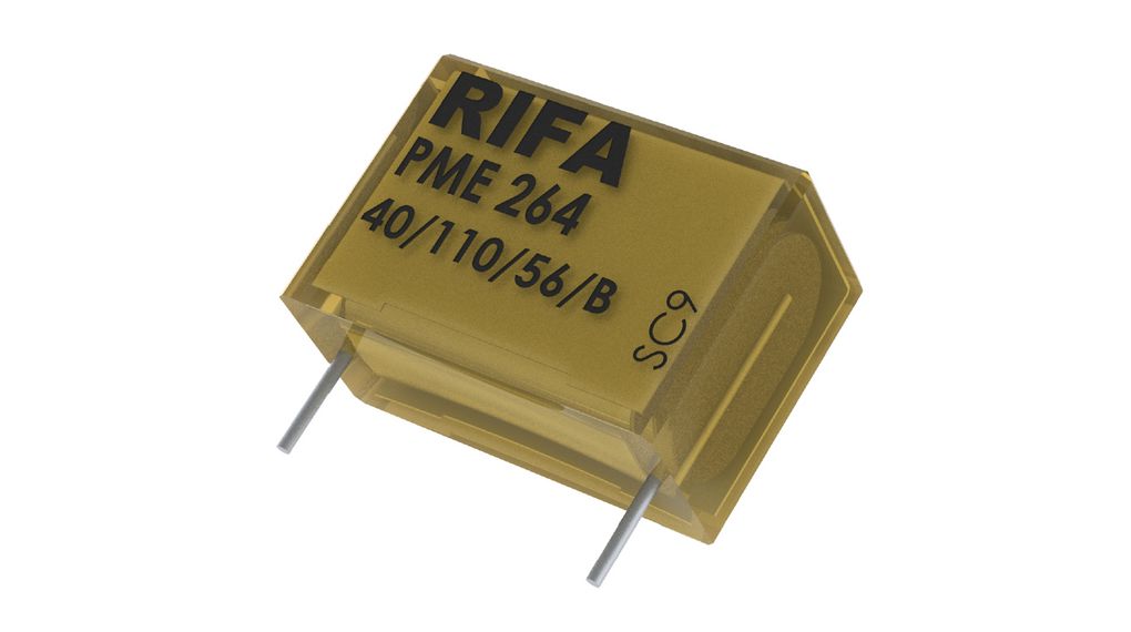 Radiální fóliový kondenzátor, 100nF, 20%, 660V