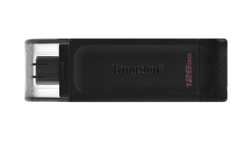 USB Stick, DataTraveler 70, 128GB, USB 3.2, Black
