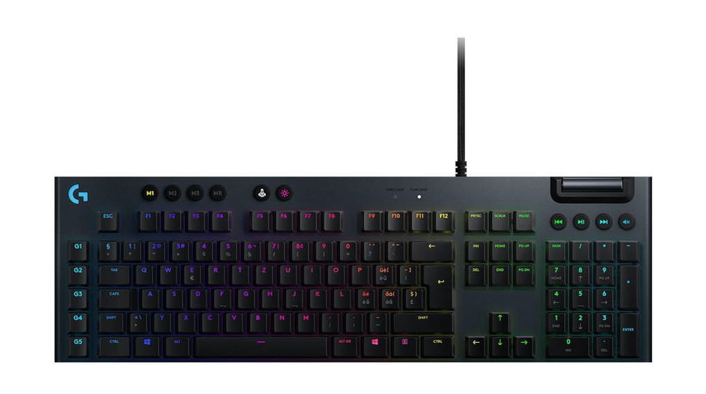 920-009001 | Logitech Lightsync RGB-gamingtastatur, GL-lineær, G-taster, G815, DE Tyskland, QWERTZ, USB, | Elfa Distrelec
