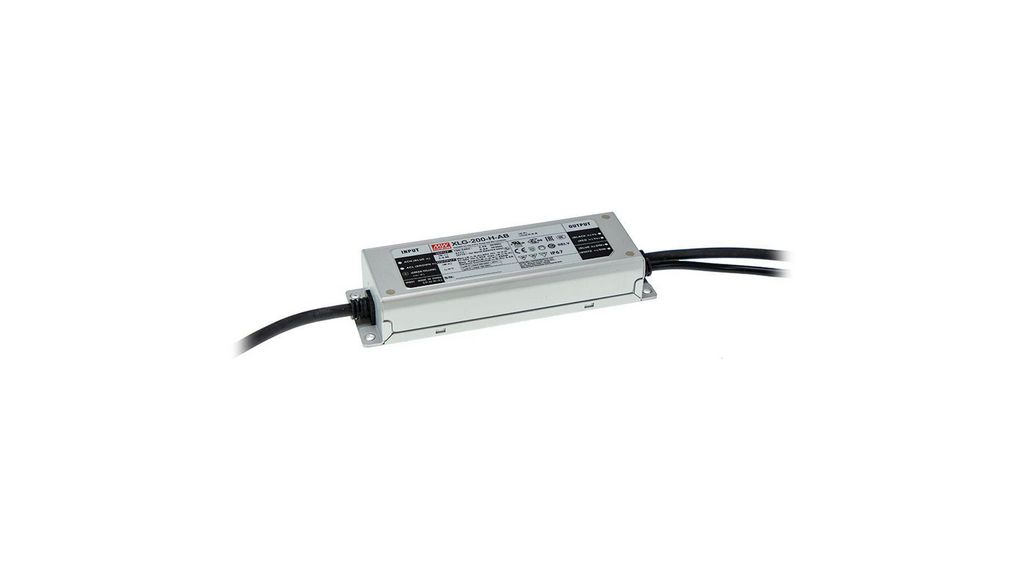 Mean Well XLG-240-H-AB LED Driver - 240W 60V 4900mA Constant Power Mode With IP67 Rating
