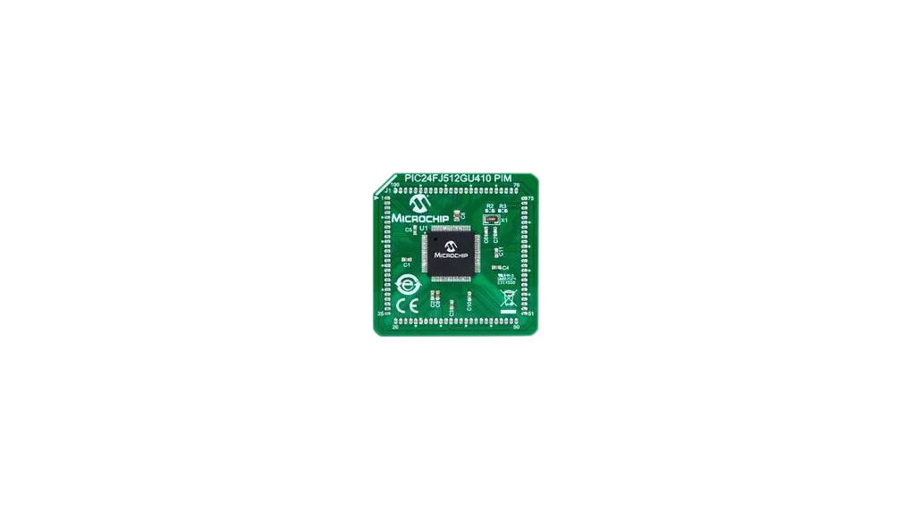 Insteekbare evaluatiemodule voor PIC24FJ512GU410-microcontroller