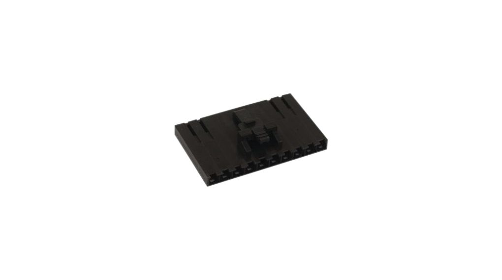 Gehäuse, Buchse, Raster - 2.54 mm, Pole - 10, Reihen - 1, Polyesterlegierung, Packung à 10 Stück
