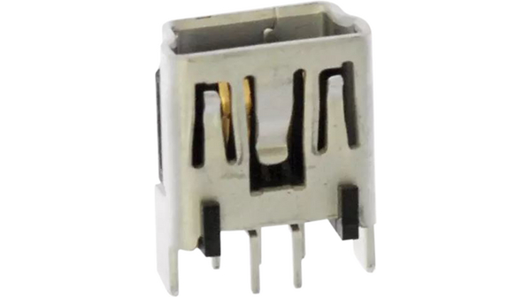 Złącze USB, Gniazdo, Mini USB-B 2.0, Prosty, Pozycje - 5, Opakowanie 5 sztuk