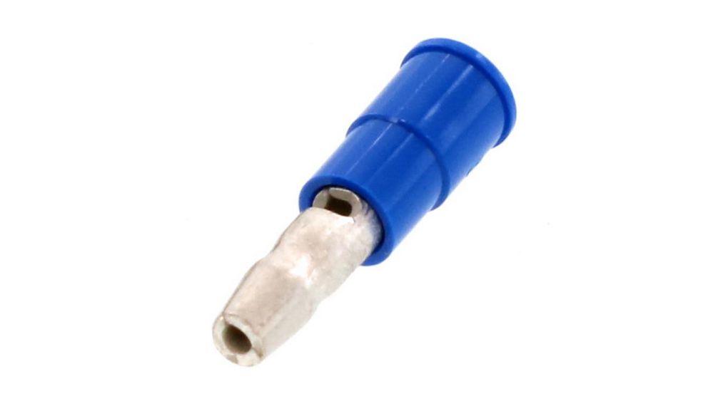 Crimp Terminal, Blue, 1.3 ... 2mm², Polyvinylchloride (PVC), 22.6mm, Pack of 20 pieces
