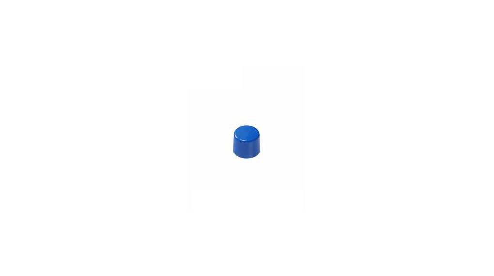 Screw-On Cap Cylindrical 8mm Blue Plastic AT400