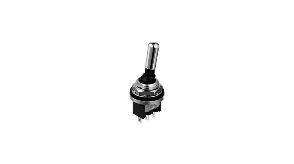 Miniature Toggle Switch (ON)-OFF-(ON) 3 A / 6 A 2CO IP68