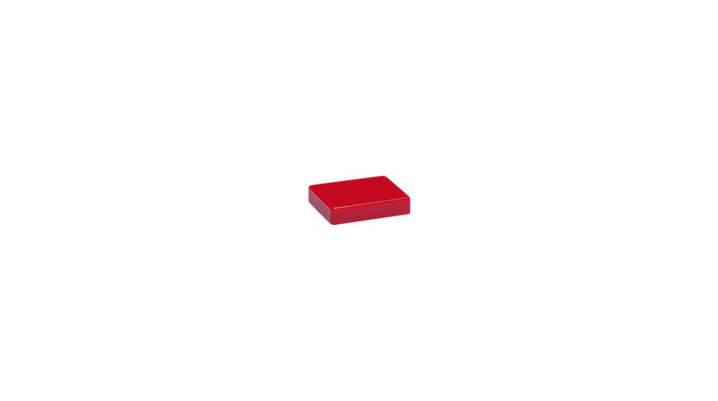 Insteek voor schakelaarkap Rechthoekig Rood Polycarbonaat NKK MB20/SCB-serie drukknopschakelaars
