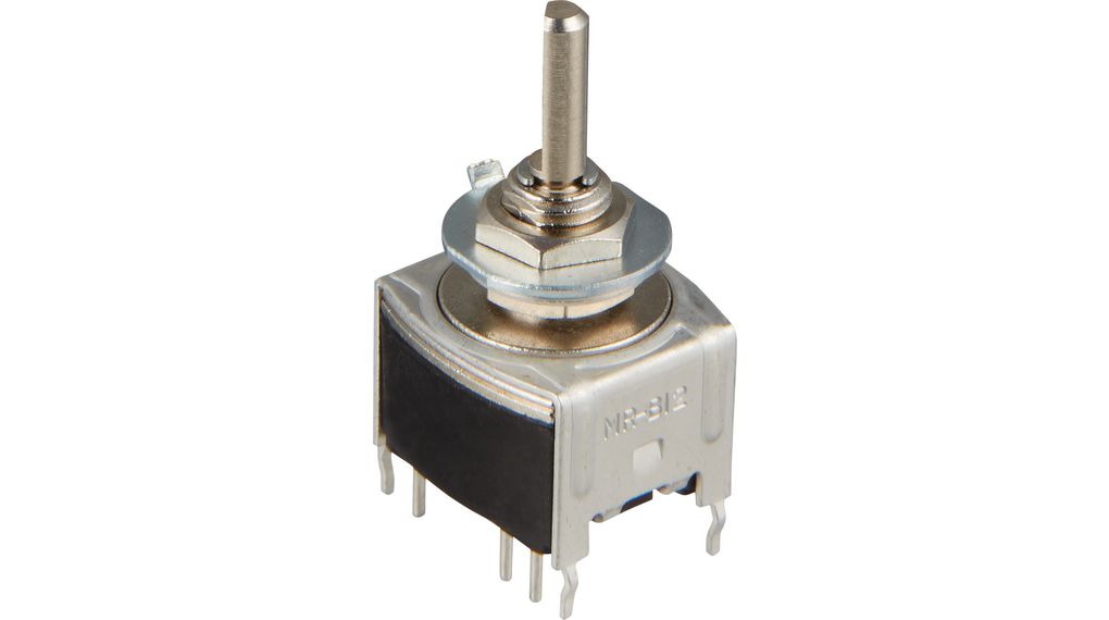Rotary Switch, Poles = 1, Positions = 2, 90°, Panel Mount