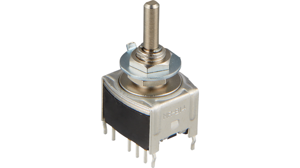 MRB14B | NKK Rotary Switch, Poles = 1, Positions = 3, 45°, Panel Mount ...