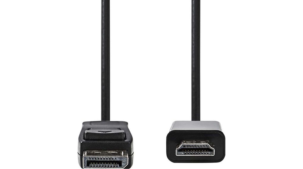 Video Cable, DisplayPort-stekker - HDMI-stekker, 1920 x 1080, 1m