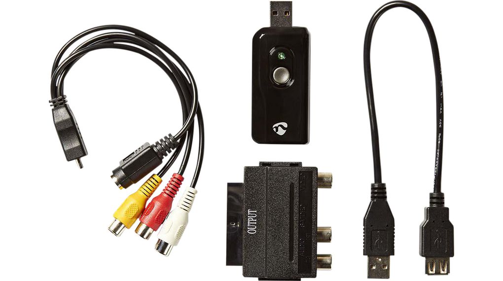 Câble A/V de numériseur vidéo / PERITEL SCART Male - 3x RCA Femelle + S-VIDEO Femelle