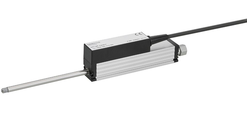 Lineaire-positiesensoren met veer 0 ... 10 VDC 50mm 0.15% Klembevestiging Kabel, 2 m TE1
