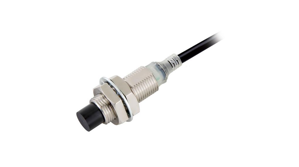 Capteur inductif Contact à fermeture (NO) 800Hz 24V 8mm IP67 / IP67G / IP69K Câble, 2 m E2E-X