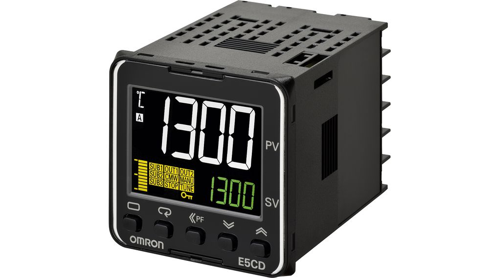 Regulátor teploty E5CD Series 24VAC/VDC Analogový / RTD / Termoelektrické články 3 A @ 250 VAC
