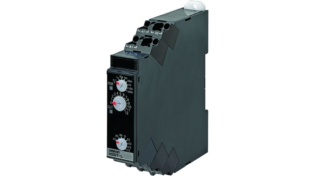 Solid-State Timer 240VAC/VDC 1.25kVA Push-In Terminal 1200h H3DT-L IP30