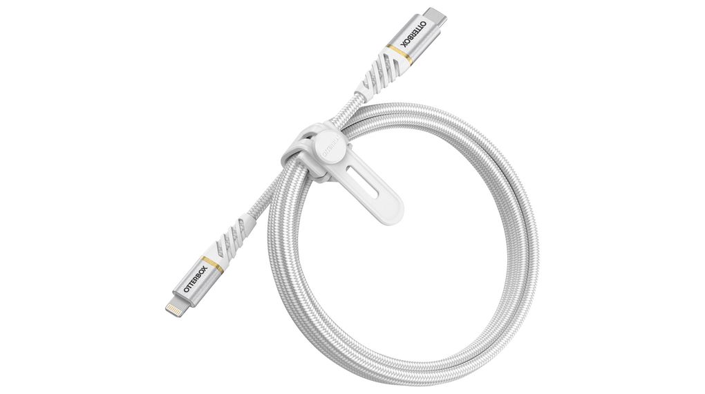 Kabel, Zástrčka USB C - Apple Lightning, 1m, USB 2.0, Bílá