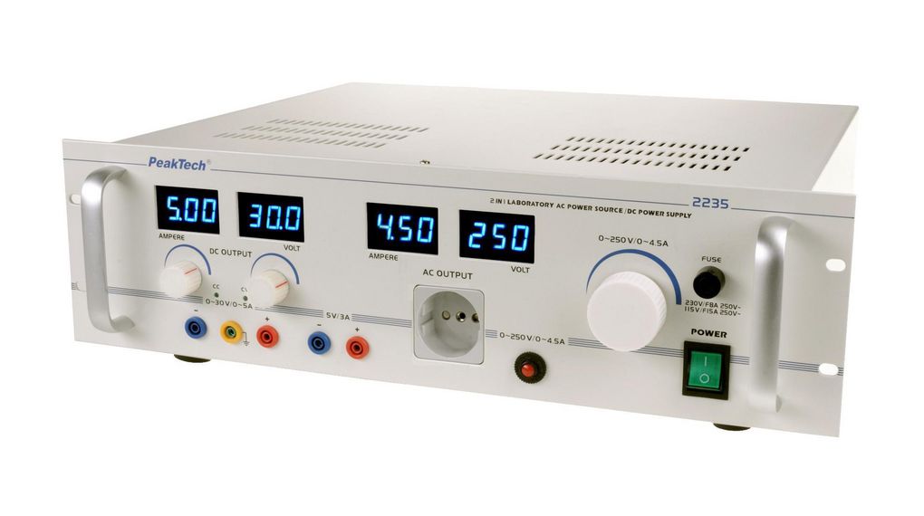 AC Source and DC Power Supply, 1kW, Adjustable, 250V