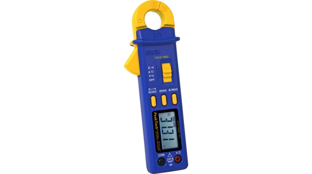 TrueRMS Clamp Meter, TRMS, 40MOhm, LCD, 300A