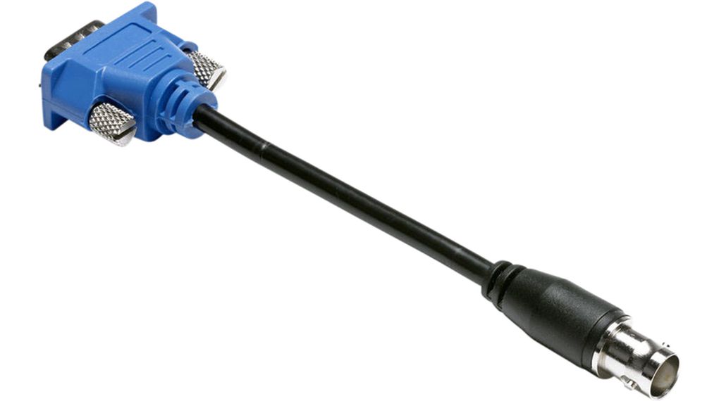 Adapter for PicoScope Oscilloscope, DB9 Plug - BNC Plug Black / Blue