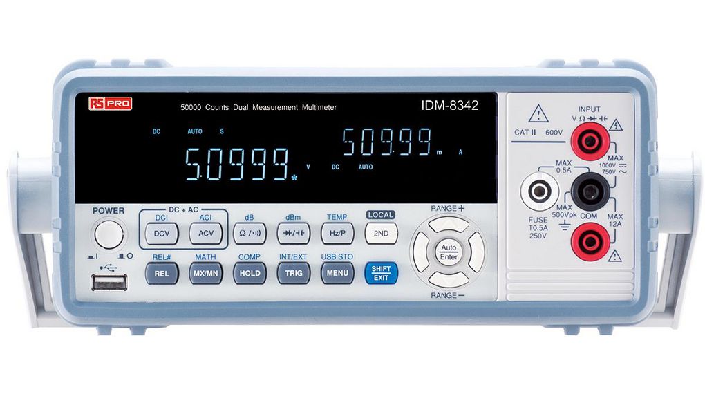 IDM8342 with GPIB Bench Digital Multimeter, True RMS, 10A ac Max, 10A dc Max, 750V ac Max