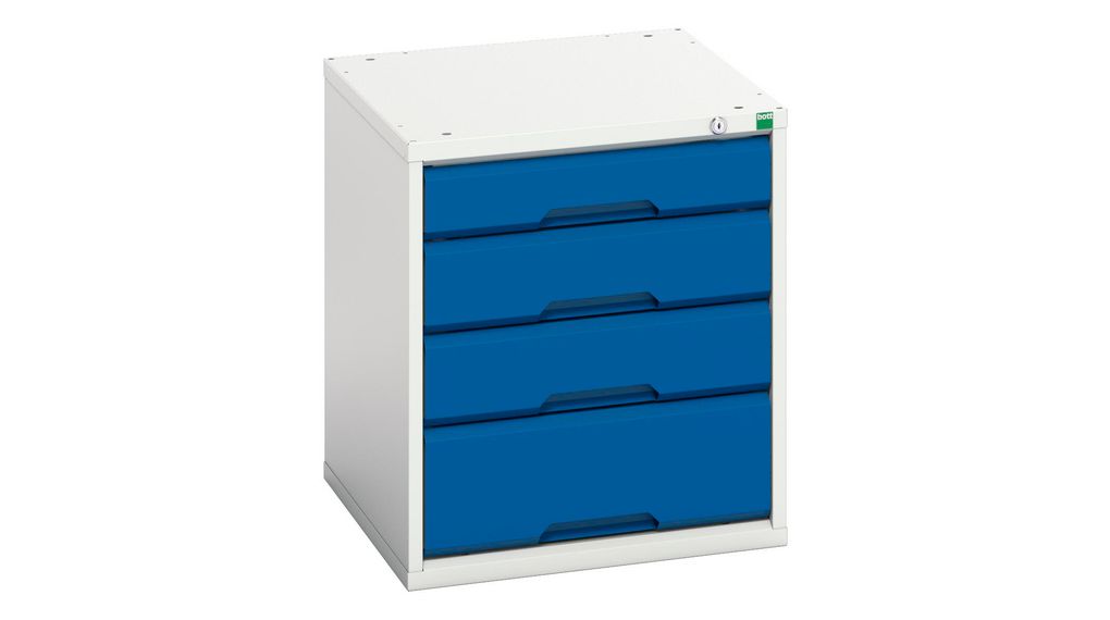 16925004.11 | Bott 4 Drawer Storage Unit, Steel, 600mm x 525mm x 550mm ...