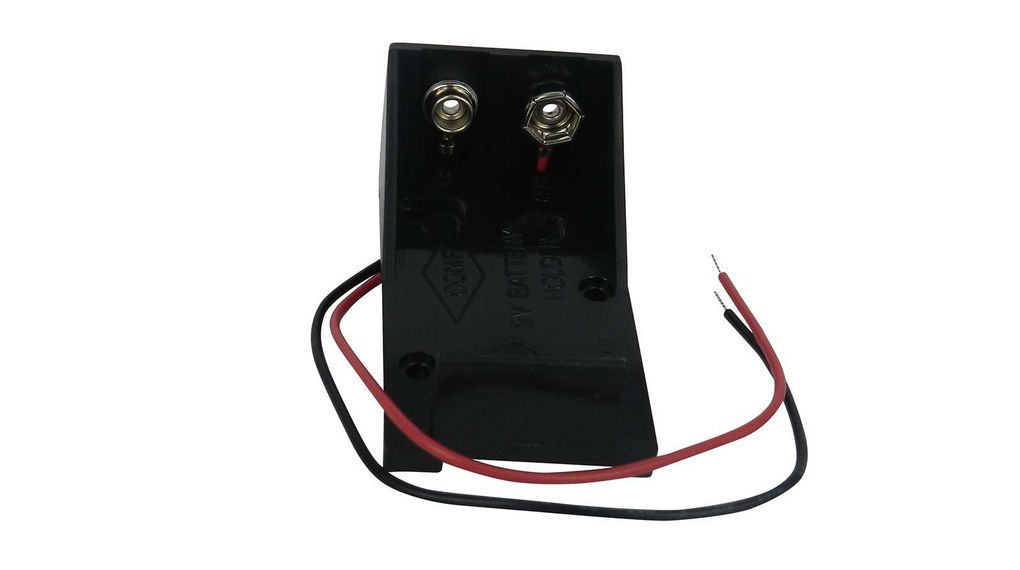 9V PP3 Battery Holder, Coil Spring Contact