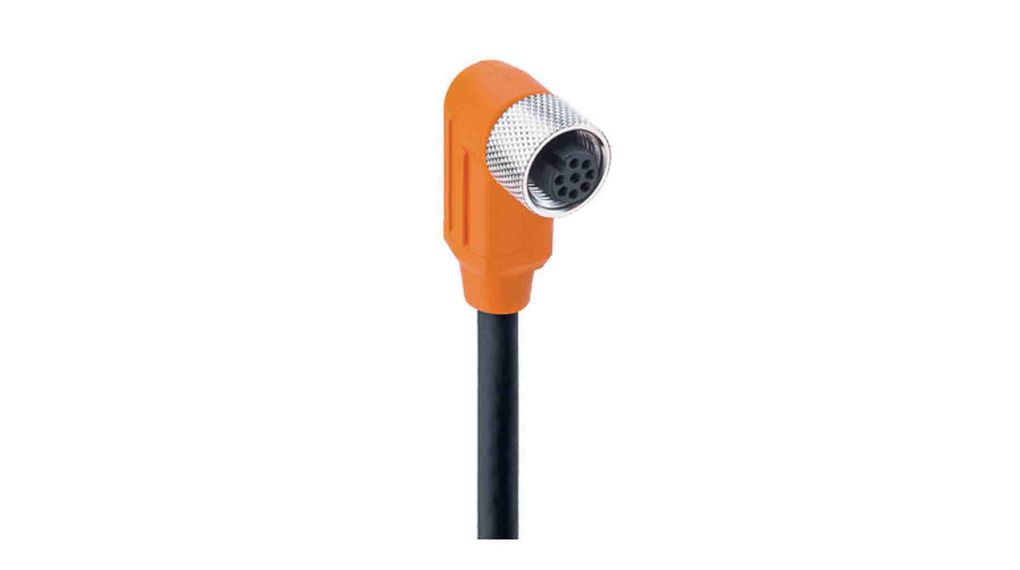 Ledningssett, M12-sokkel - Bare ender, 8 Ledere, 10m, IP65 / IP67 / IP68, Svart