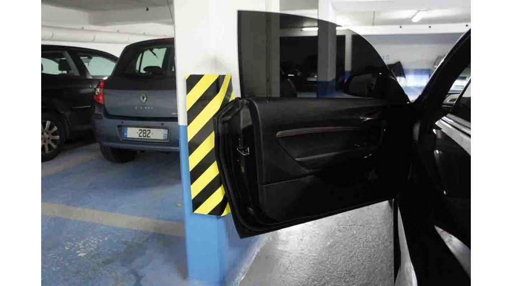 Black, Yellow Impact Protector 400mm x 150mm