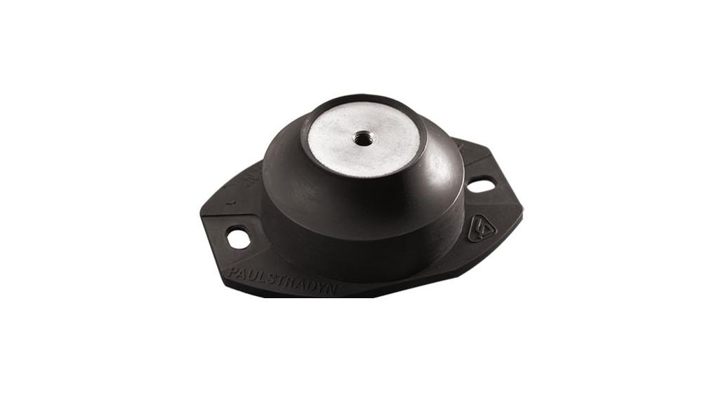 Paulstra Hutchinson Cylindrical M6 Anti Vibration Mount, Female Buffer Foot