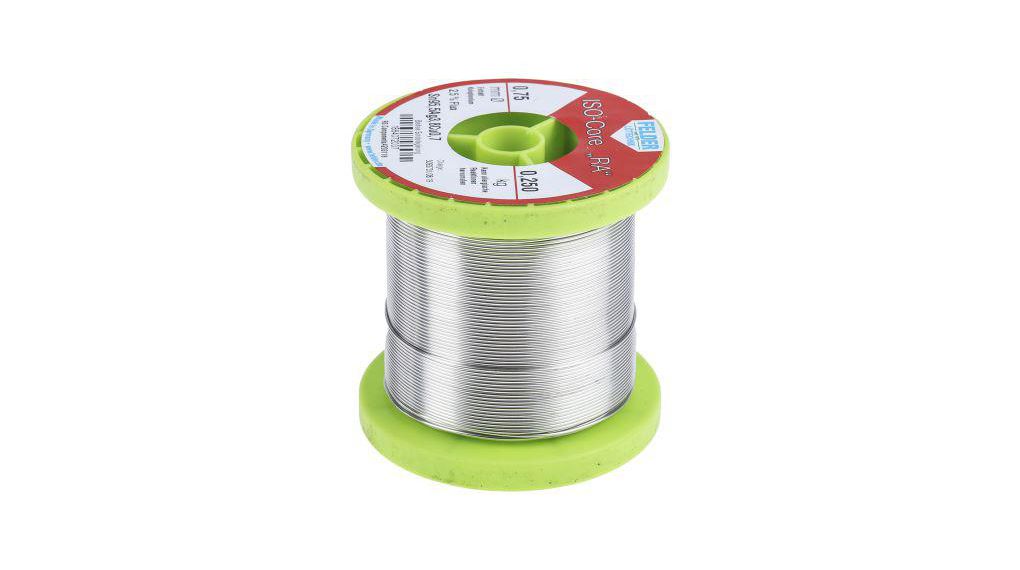 Felder Lottechnik Wire, 0.75mm Lead Free Solder, 217°C Melting Point