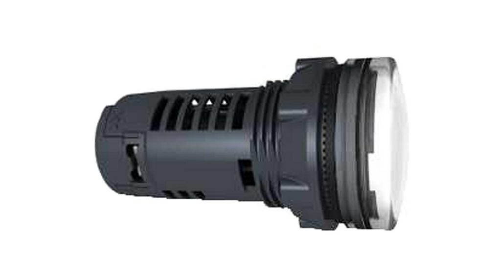 Pilot Light 30V AC / DC Hvit Skrue