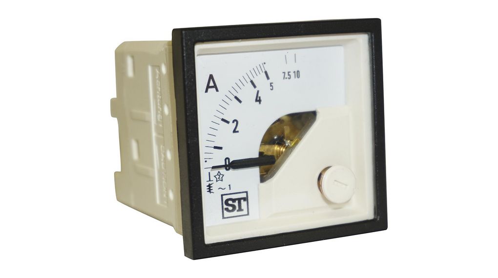 Sifam Tinsley Sigma Analogue Panel Ammeter 5A AC, 48mm x 48mm Moving Iron