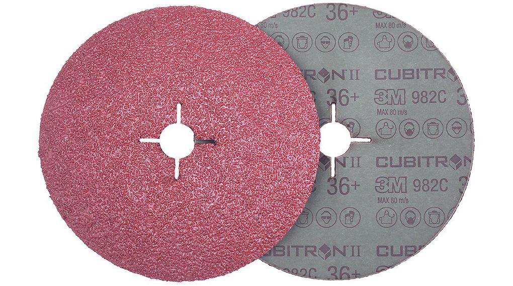 Cubitron™ II Ceramic Sanding Disc, 125mm, 36+ Grade, P36 Grit
