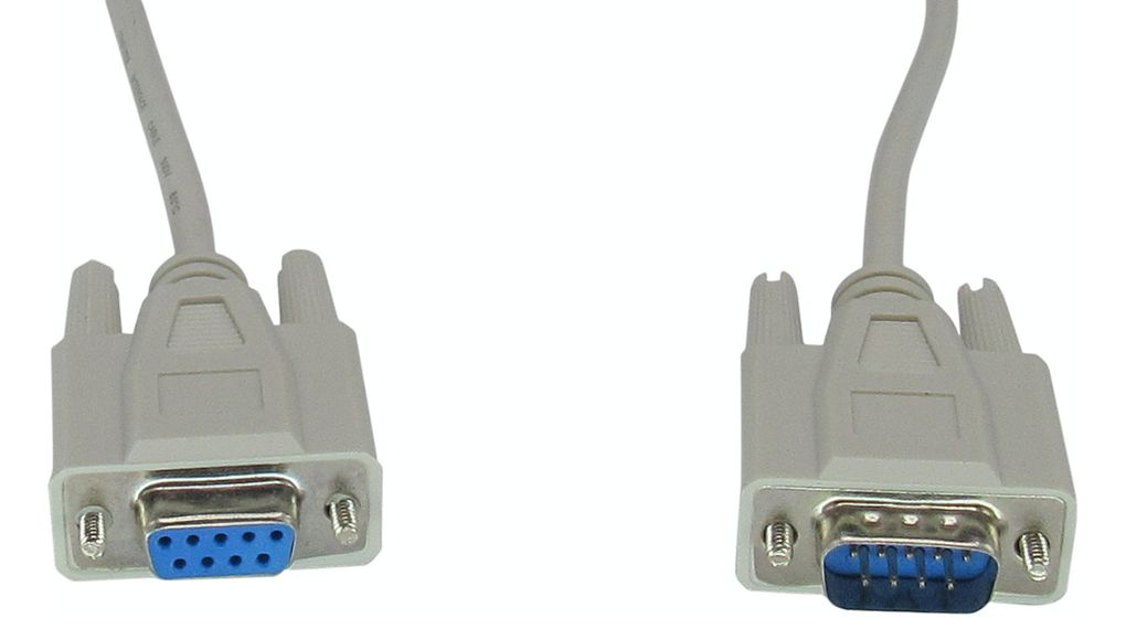 Serial Cable D-SUB 9-Pin Male - D-SUB 9-Pin Female 500mm Grey