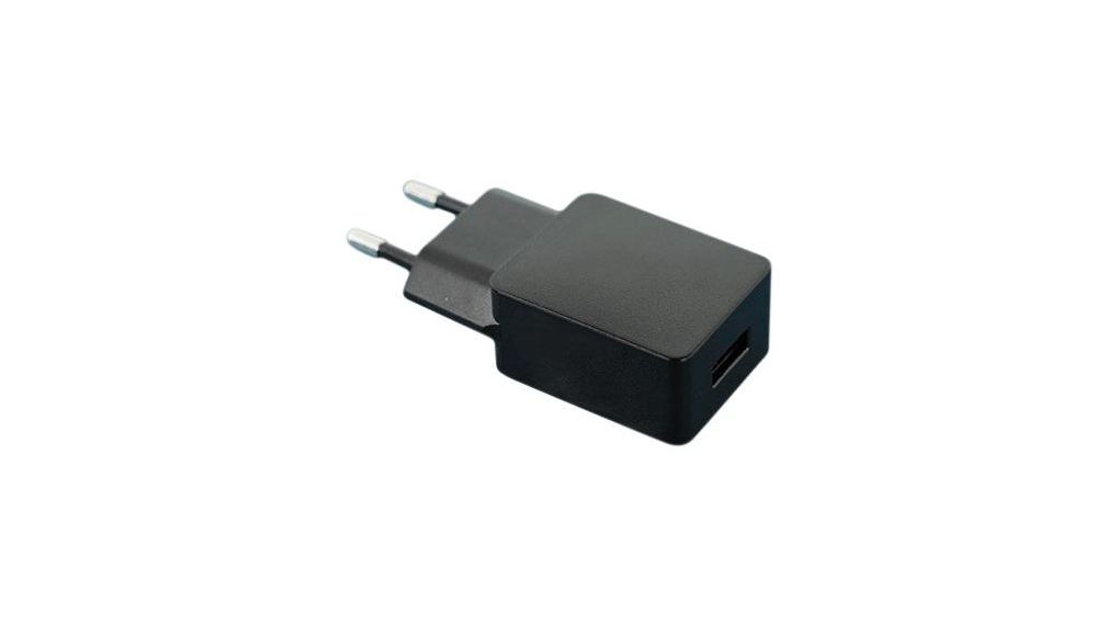Power Supply 264V 500mA 10.5W Euro Type C (CEE 7/16) Plug USB A Socket