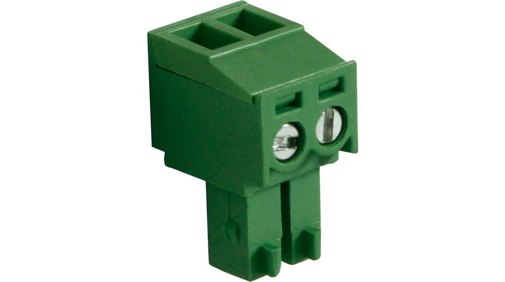 Female Connector, Straight, 3.81mm Pitch, 2 Poles