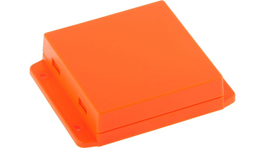 Plastic Enclosure 80.6x80x23.5mm Orange ABS
