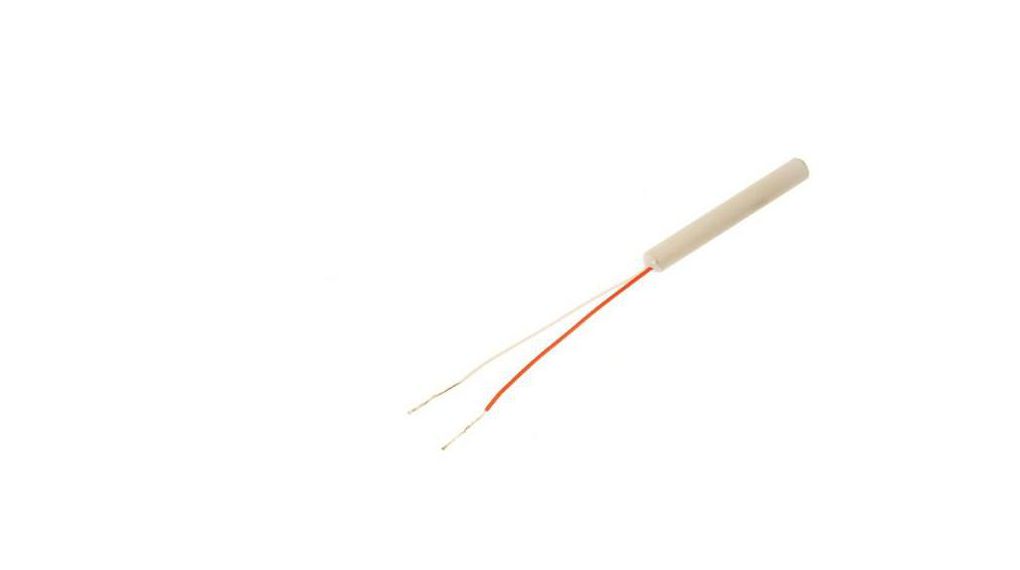 Resistance Thermometer 35mm Class B 100Ohm 250°C 1x Pt100, 2-Wire Circuit Ceramic