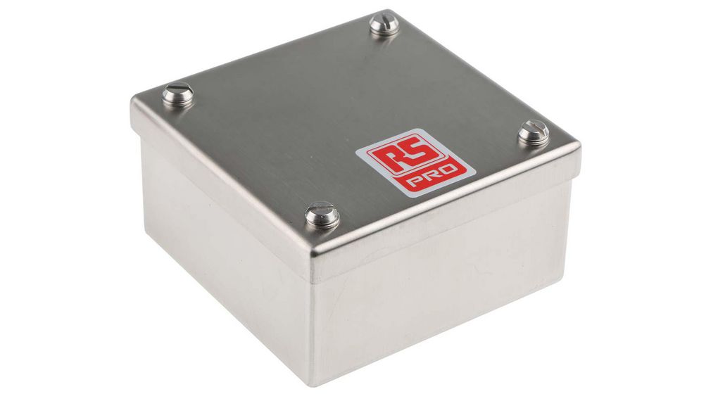 Adaptable Enclosure Box 50x100x100mm Stainless Steel Silver IP66 / IP69K