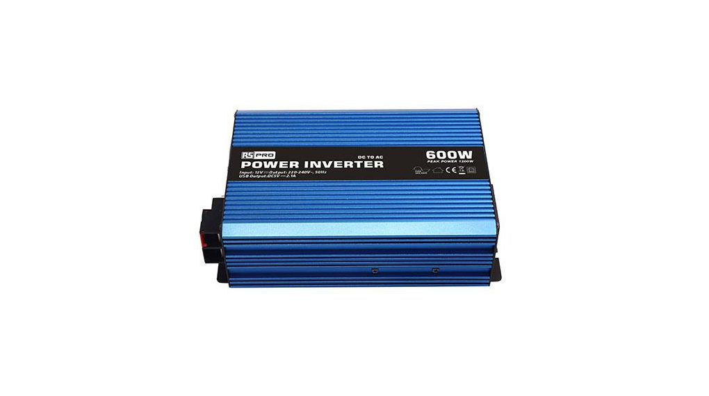 DC / AC Inverter 12V 230V 600W Universal Output Plug System
