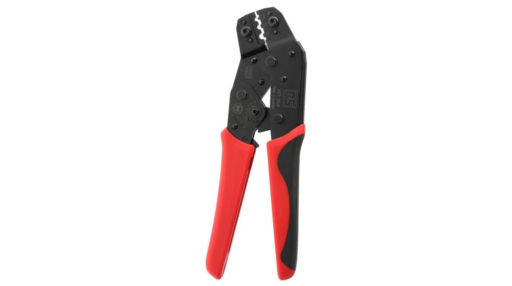 Ratchet Crimp Tool for Ring Cable Lugs, 0.35 ... 2.5mm², 198mm
