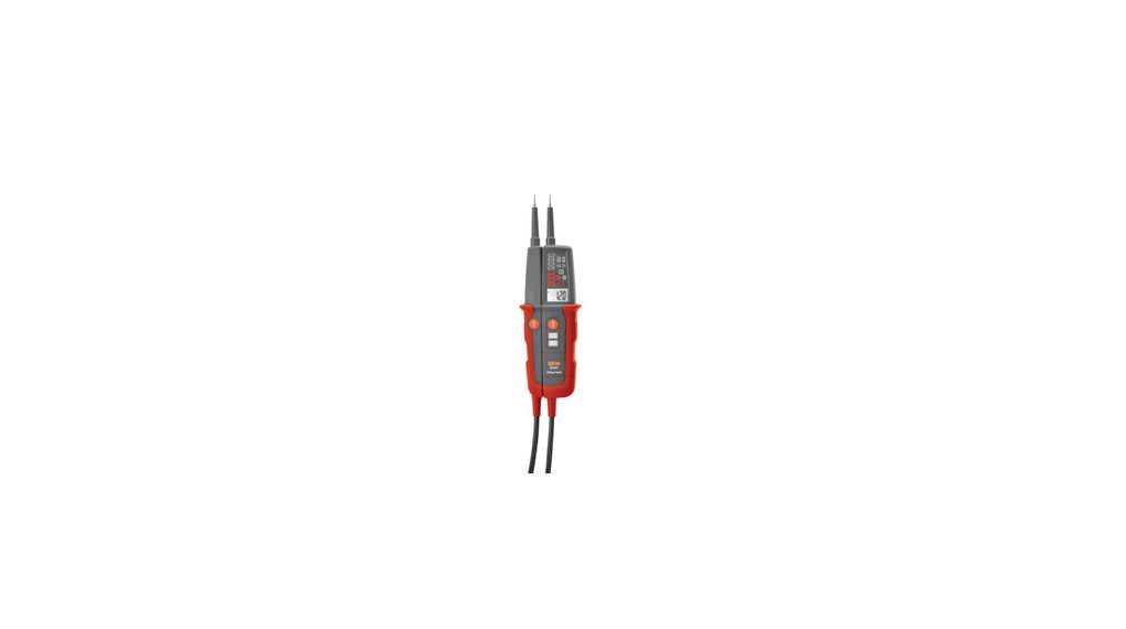 Voltage and Continuity Tester, IP64, LCD, Visual / Audible, 0 ... 1 kV