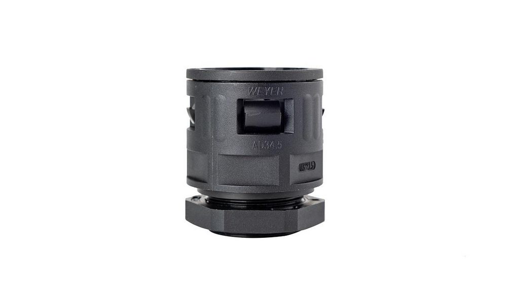 Conduit Fitting M32 Polyamide Straight Black