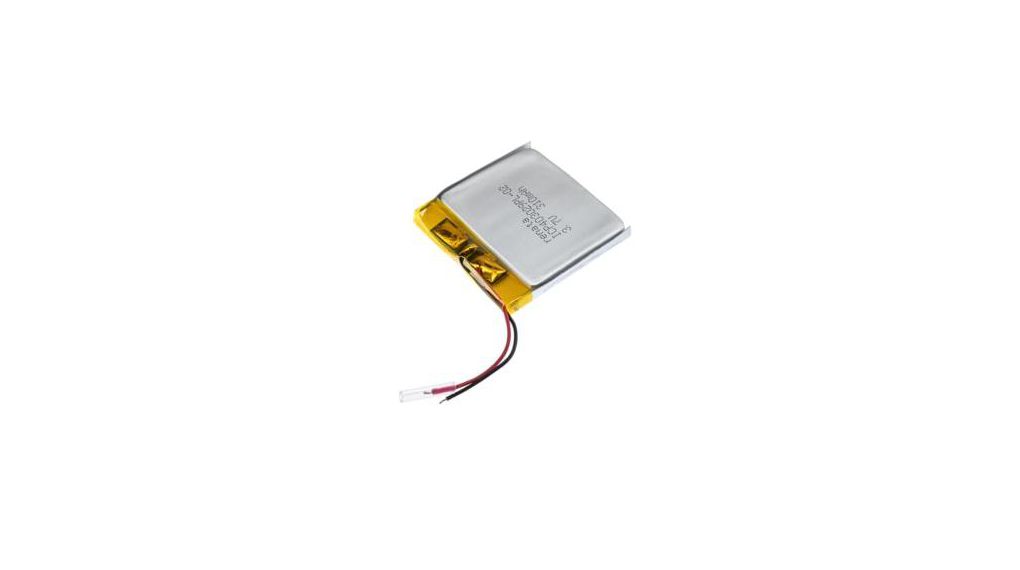 ICP Genopladelig batteripakke, Li-Po, 3.7V, 325mAh, Trådtilslutning