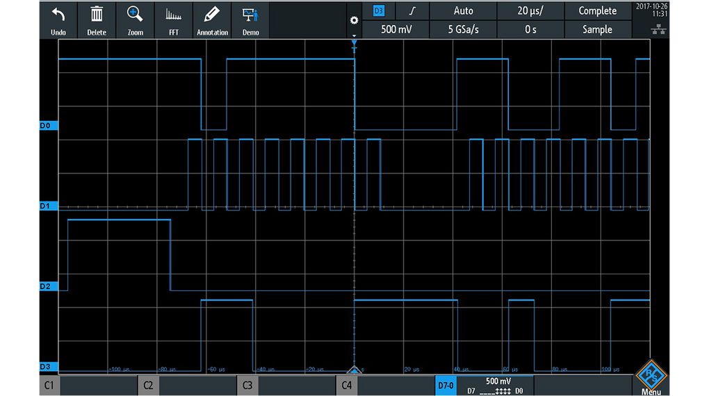 Mixed Signal Option - R&S RTM3002, RTM3004 Oscilloscope