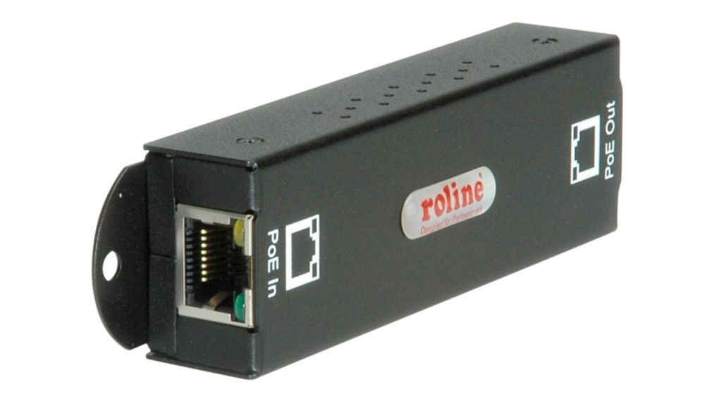 21.13.1188 | Roline PoE Extender, 1Gbps, 30W, RJ45 Ports 2, PoE Ports 1 ...