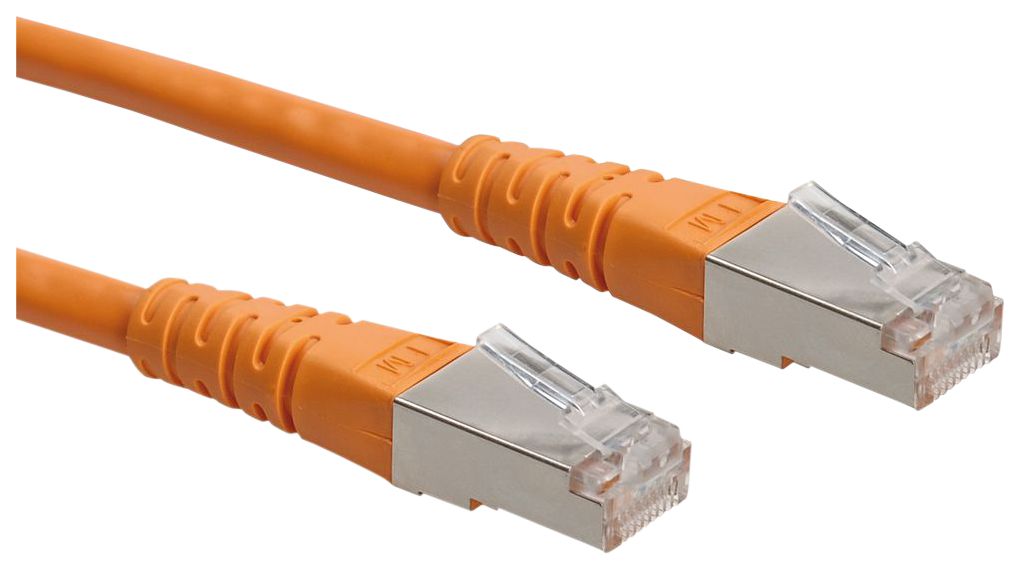 Patch Cable, RJ45 Plug - RJ45 Plug, CAT6, S/FTP, 500mm, Orange